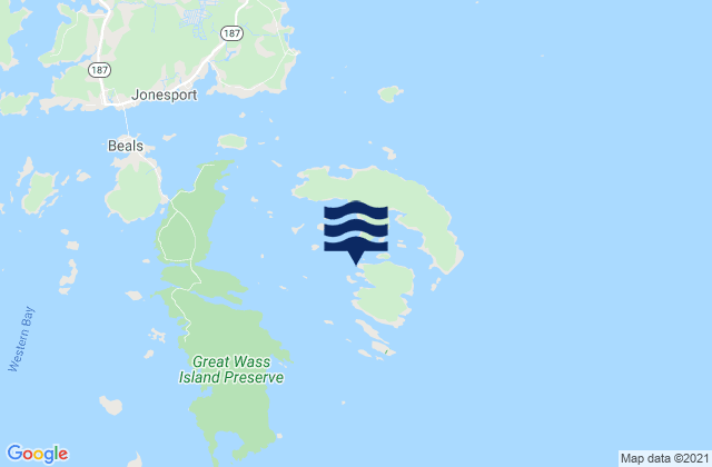 Steele Harbor Island, United States tide chart map