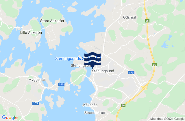 Stenungsund, Sweden tide times map