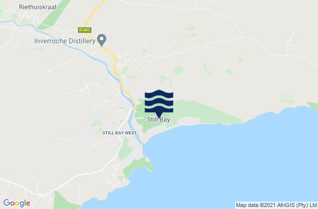 Stillbaai, South Africa tide times map