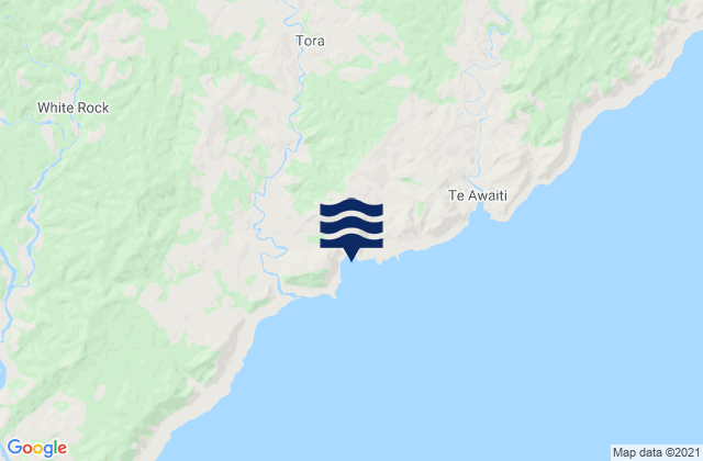 Stony Bay, New Zealand tide times map