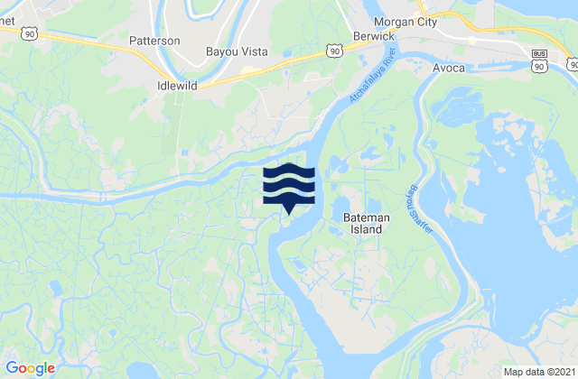Stouts Pass At Six Mile Lake, United States tide chart map