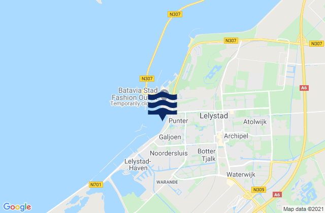 Strand Horst, Netherlands tide times map