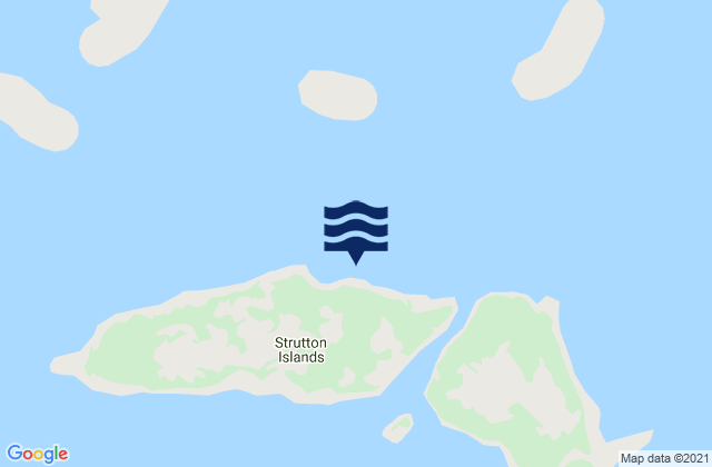 Strutton Islands, Canada tide times map