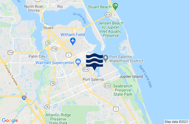 Stuart Public Beach, United States tide chart map