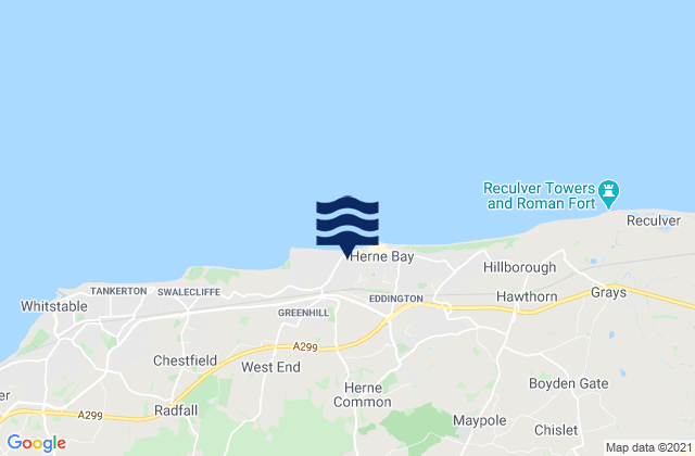 Sturry, United Kingdom tide times map