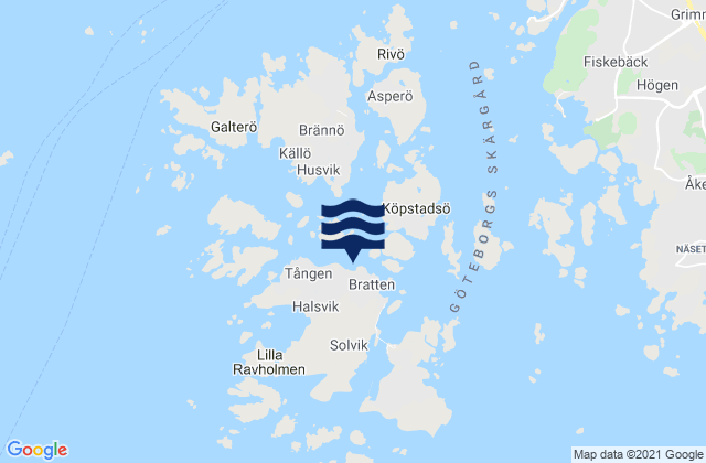 Styrsoe, Sweden tide times map