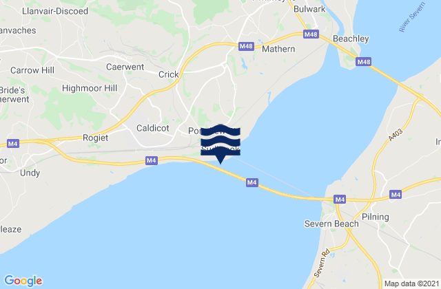 Sudbrook, United Kingdom tide times map