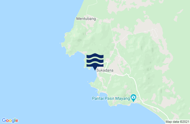 Sukadana Sukadana Bay, Indonesia tide times map