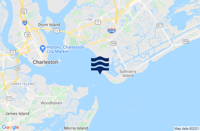 Sullivans I. 0.7 mi. NE of Ft. Sumter, United States tide chart map