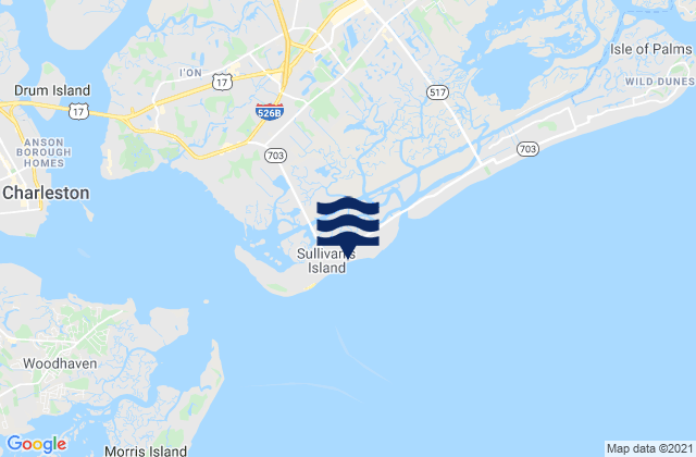 Sullivans Island (outer Coast), United States tide chart map
