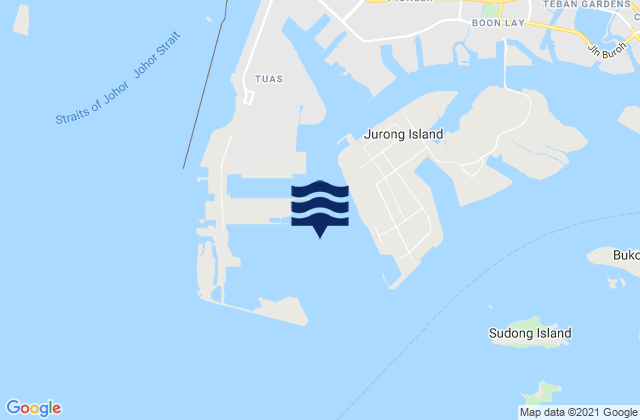Sultan Shoal Lighthouse, Singapore tide times map