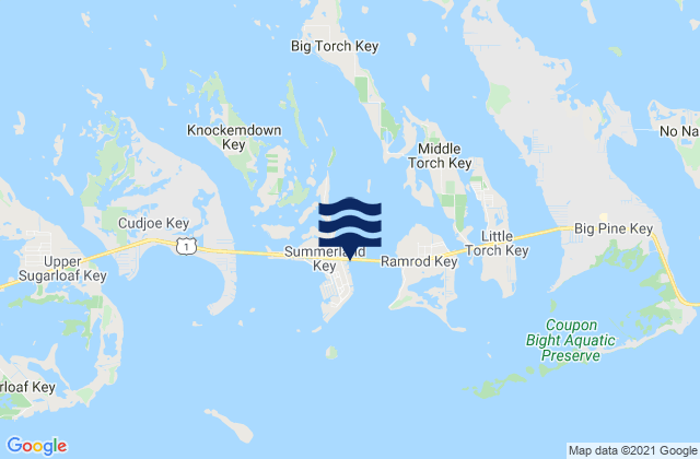Summerland Key (Niles Channel Bridge), United States tide chart map