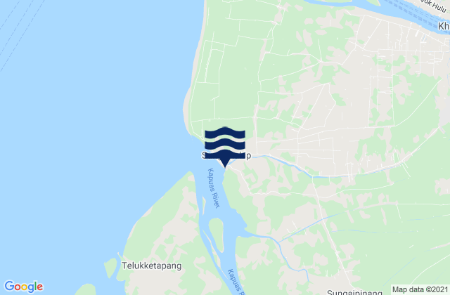 Sungaikakap, Indonesia tide times map