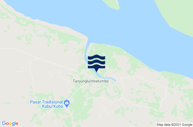 Sungaisegajah, Indonesia tide times map