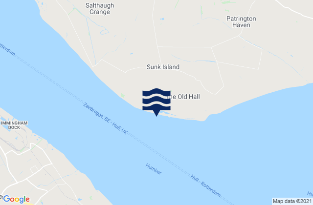 Sunk Island, United Kingdom tide times map