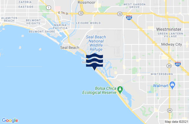 Sunset Beach, United States tide chart map