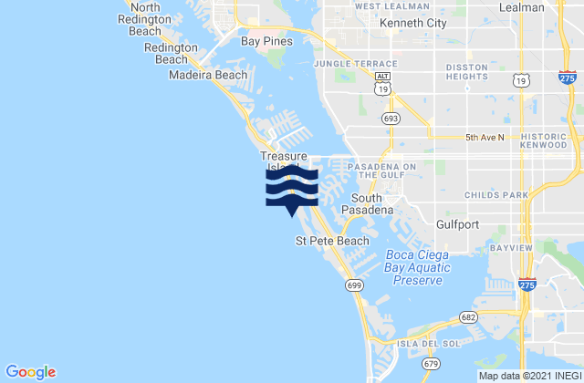 Sunset Beach, United States tide chart map