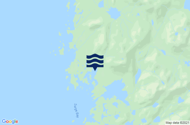 Surge Bay, United States tide chart map