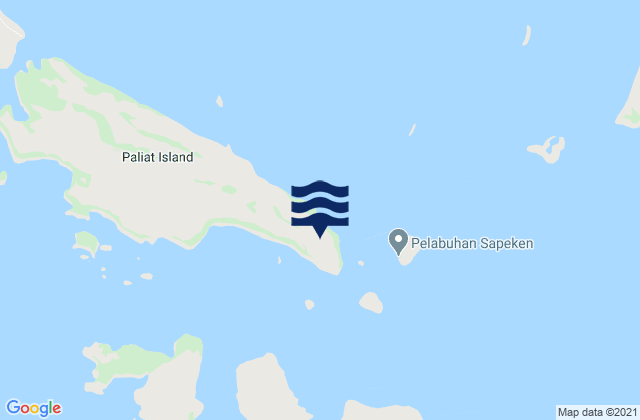 Susunan, Indonesia tide times map
