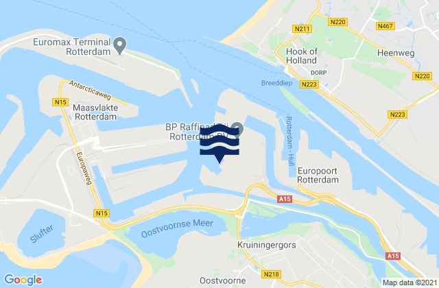 Suurhoffbrug noordzijde, Netherlands tide times map