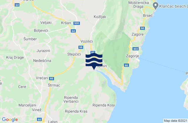 Sveta Nedelja, Croatia tide times map