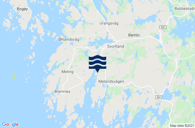 Svortland, Norway tide times map
