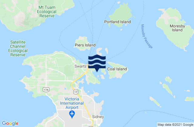 Swartz Bay, United States tide chart map