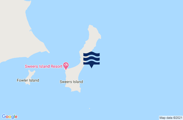 Sweers Island, Australia tide times map