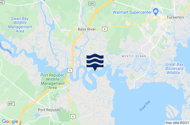 Sweetwater (Mullica River Marina), United States tide chart map