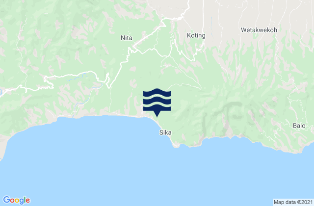 Tadabliro, Indonesia tide times map
