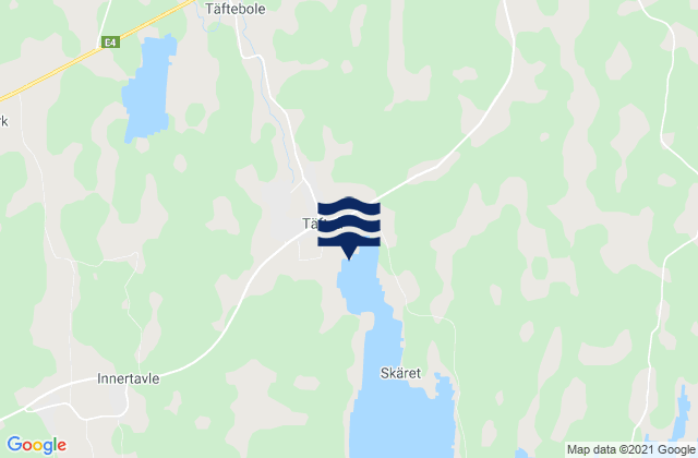 Taeftea, Sweden tide times map