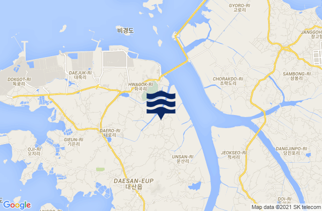 Taesal-li, South Korea tide times map