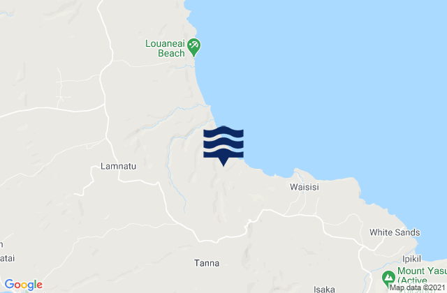 Tafea Province, Vanuatu tide times map