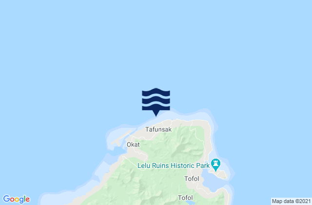Tafunsak, Micronesia tide times map