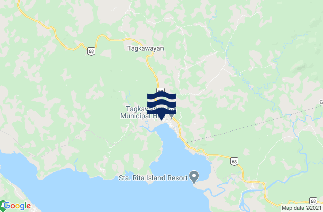 Tagkawayan Sabang, Philippines tide times map