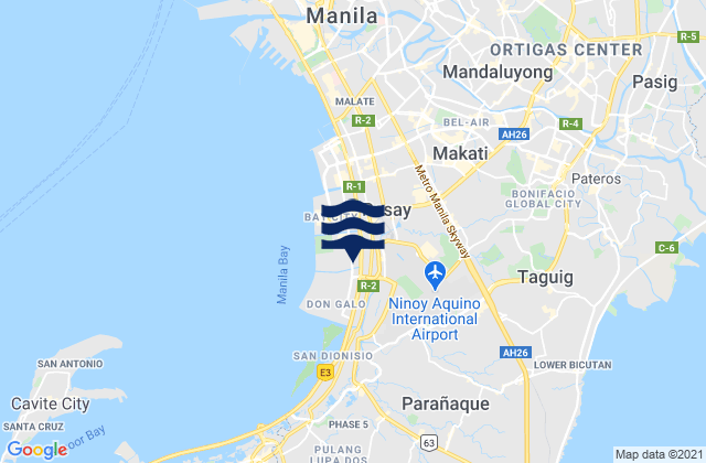 Taguig, Philippines tide times map
