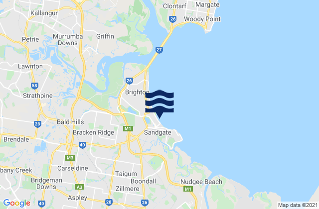 Taigum, Australia tide times map