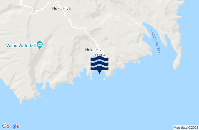 Taio Hae Bay Nuku Hiva Island, French Polynesia tide times map