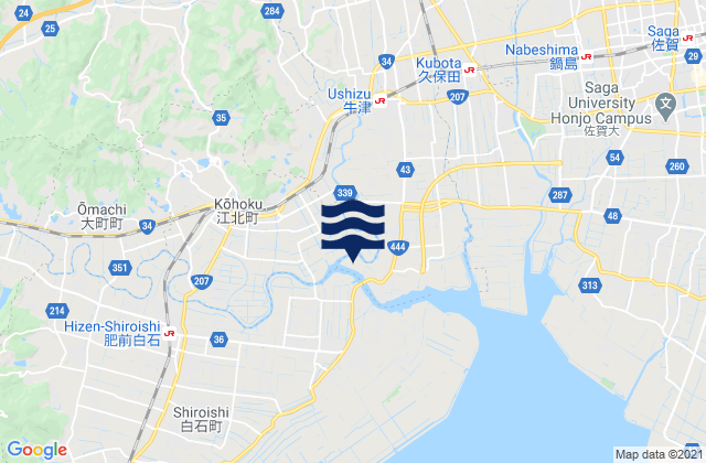 Taku Shi, Japan tide times map