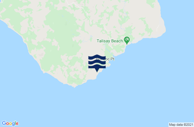 Talisay, Philippines tide times map