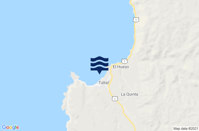 Taltal, Chile tide times map
