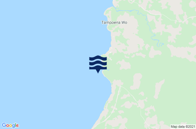 Tampunawu (Muna Island), Indonesia tide times map
