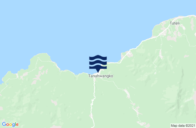 Tanahwangko, Indonesia tide times map