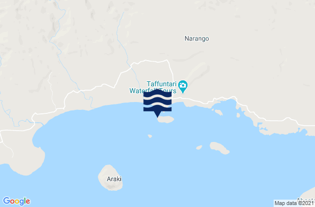 Tangoa Island, New Caledonia tide times map