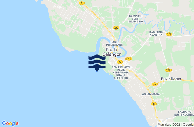 Tanjung Bakau, Indonesia tide times map