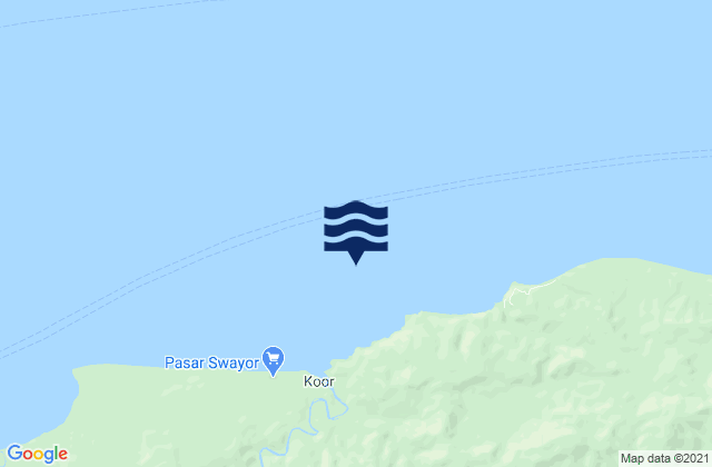 Tanjung Waimak, Indonesia tide times map