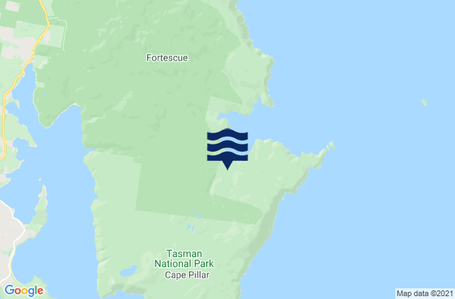 Tasman Peninsula, Australia tide times map