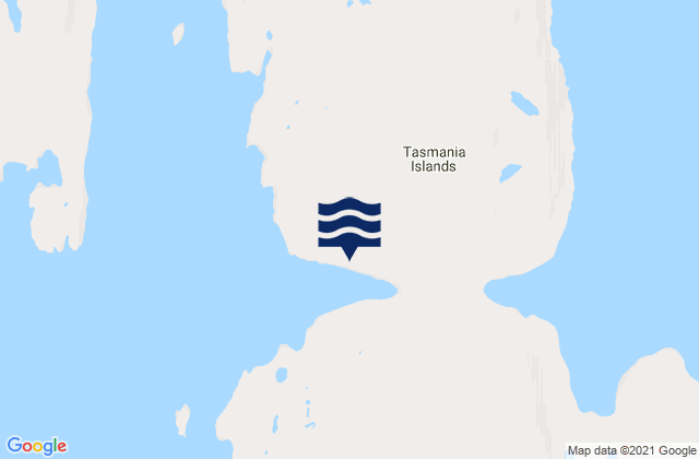 Tasmania Islands, Canada tide times map
