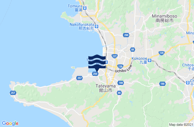 Tateyama-shi, Japan tide times map