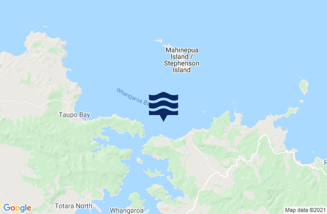 Tauranga Bay, New Zealand tide times map